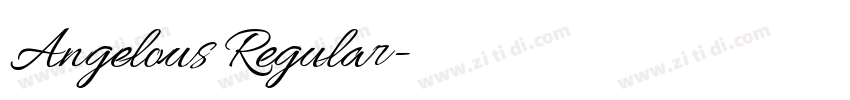 Angelous Regular字体转换 Angelous Regular字体转换